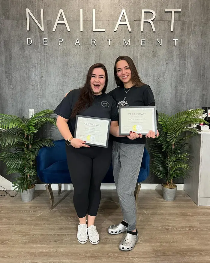 E-File Dry Pedicure student